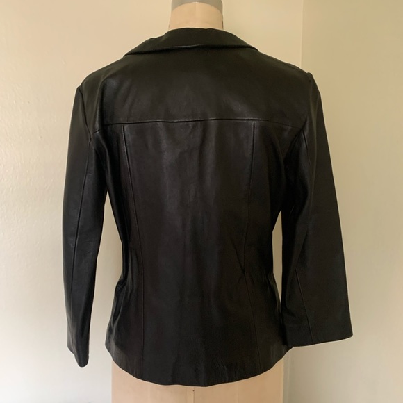 HUGO BUSCATI COLECTION LEATHER TOP - Picture 6 of 14